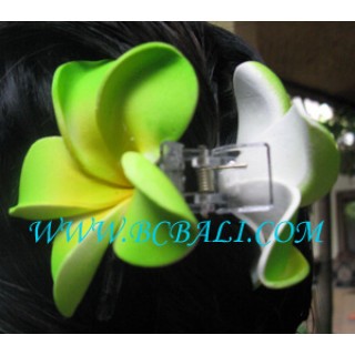 Green Flower Hair Accessories